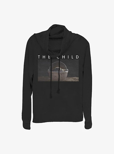 Star Wars The Mandalorian Float Child Cowlneck Long-Sleeve Girls Top