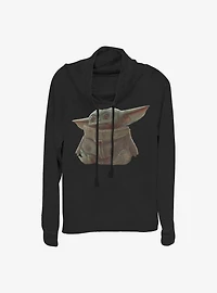 Star Wars The Mandalorian Child Ball Theif Cowlneck Long-Sleeve Girls Top