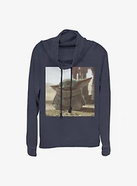 Star Wars The Mandalorian The Child Picture Cowlneck Long-Sleeve Girls Top