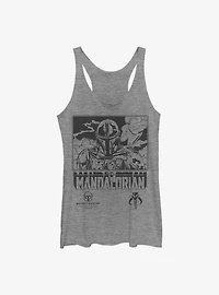 Star Wars The Mandalorian Stoic Bounty Hunter Girls Tank