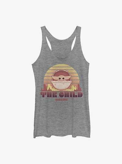 Star Wars The Mandalorian Sunset Child Girls Tank Top