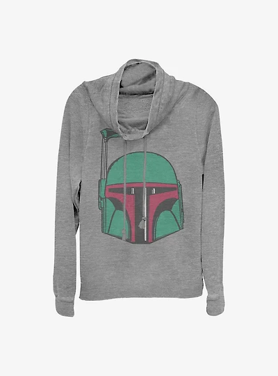 Star Wars Boba Head Cowlneck Long-Sleeve Girls Top
