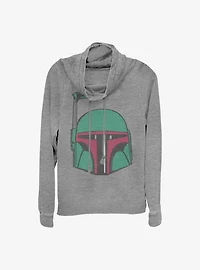 Star Wars Boba Head Cowlneck Long-Sleeve Girls Top