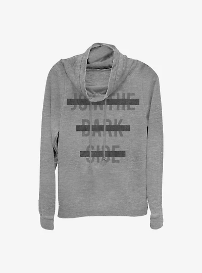 Star Wars Dark Side Rules Cowlneck Long-Sleeve Girls Top