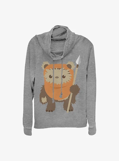 Star Wars Ewok Spear Cowlneck Long-Sleeve Girls Top