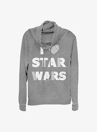 Star Wars I Heart Cowlneck Long-Sleeve Girls Top