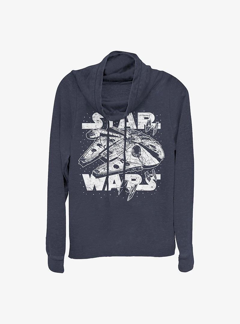 Star Wars Initiating Hyperdrive Cowlneck Long-Sleeve Girls Top