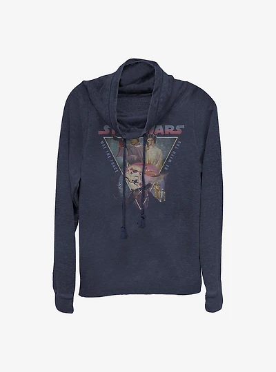 Star Wars Triangle Cowlneck Long-Sleeve Girls Top