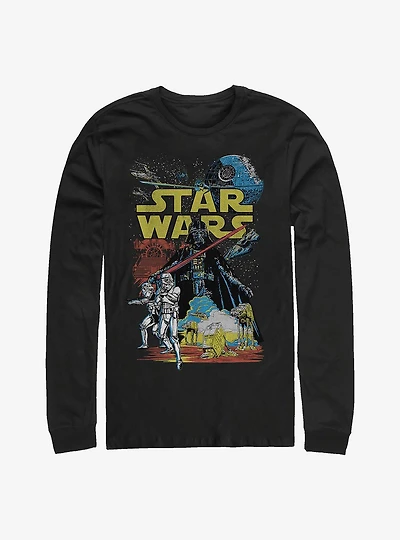Star Wars Rebel Classic Poster Long-Sleeve T-Shirt
