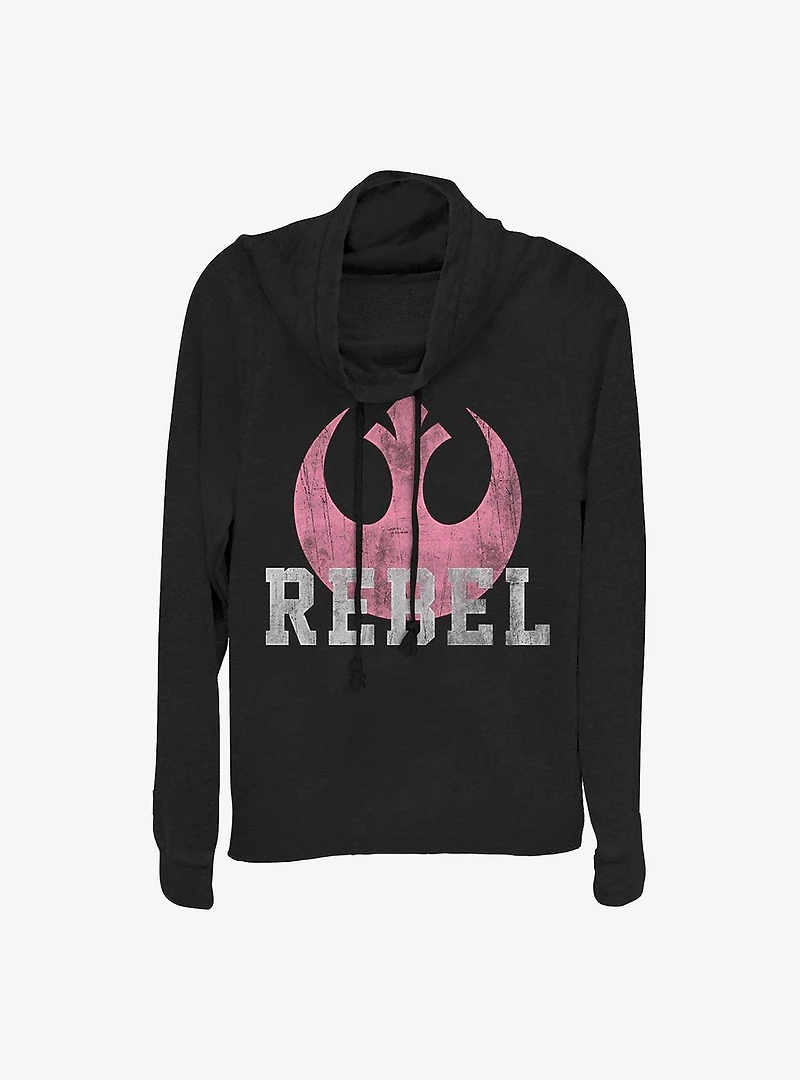 Star Wars: The Force Awakens Rebel Cowlneck Long-Sleeve Girls Top