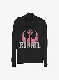Star Wars: The Force Awakens Rebel Cowlneck Long-Sleeve Girls Top