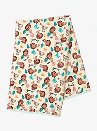 Disney Moana Tropical Icons Allover Print Baby Blanket - BoxLunch Exclusive