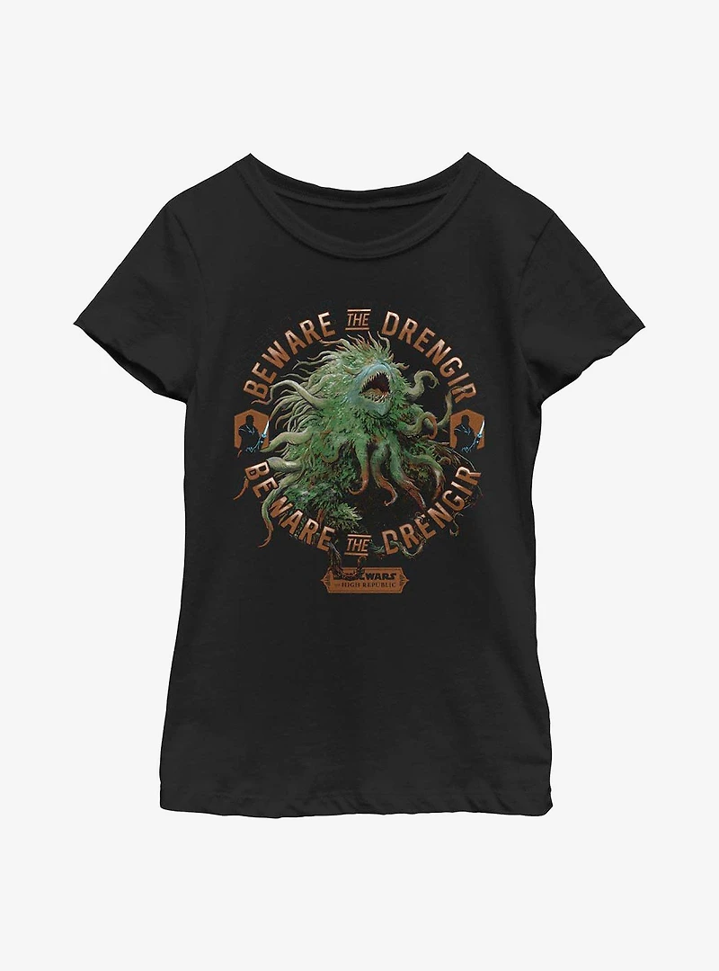 Star Wars: The High Republic Beware Drengir Youth Girls T-Shirt