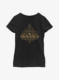 Star Wars: The High Republic Large Badge Youth Girls T-Shirt