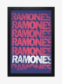 Ramones Name Framed Wood Wall Art