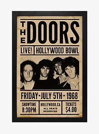 The Doors Live! Hollywood Bowl Framed Wood Wall Art