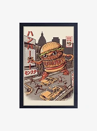 Illustrata Burgerzilla Framed Wood Wall Art