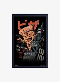 Illustrata The Pizza Kong Framed Wood Wall Art