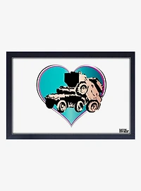 Banksy Tank On Tank Framed Wood Wall Art
