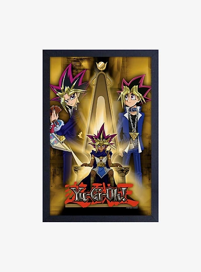 Yu-Gi-Oh Yami & Yugi Throne Framed Wood Wall Art