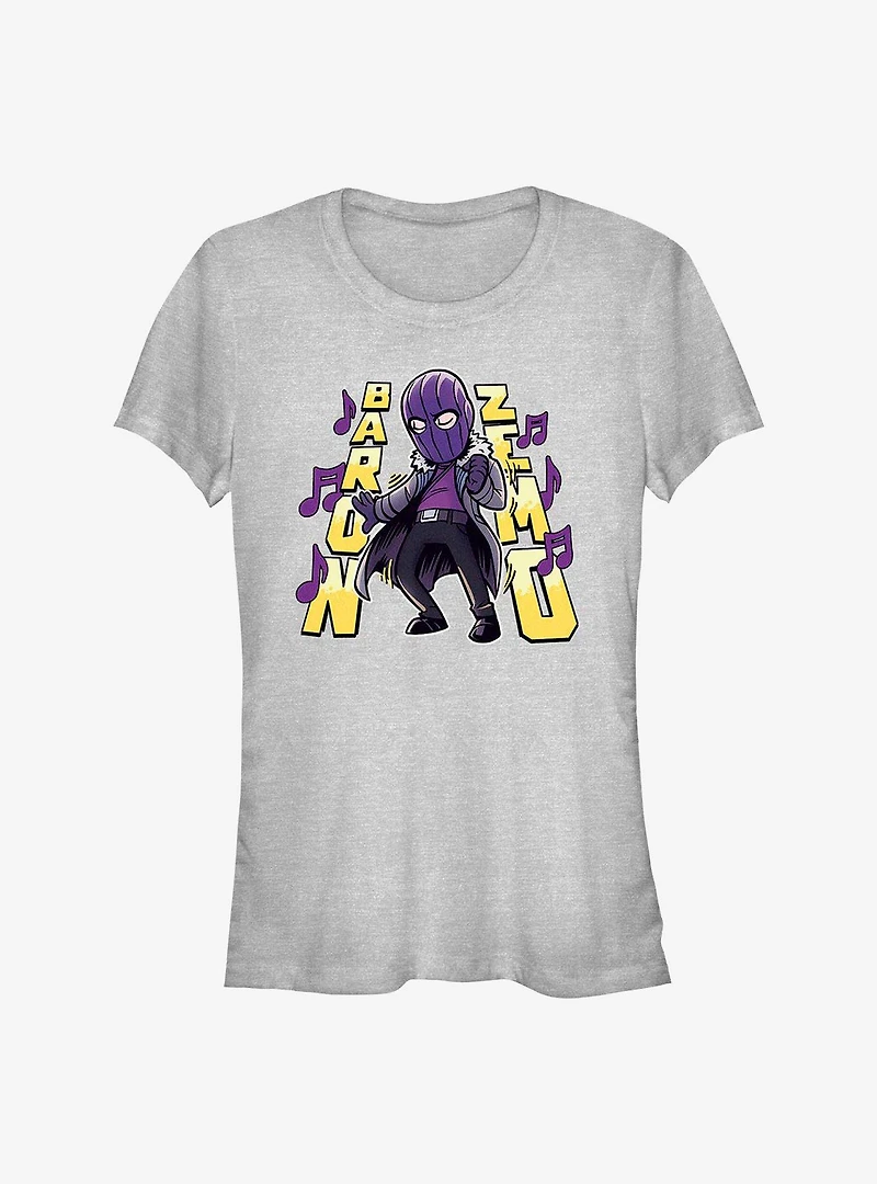 Marvel The Falcon And Winter Soldier Baron Zemo Cartoon Girls T-Shirt
