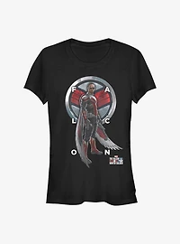 Marvel The Falcon And Winter Soldier Grid Text Girls T-Shirt