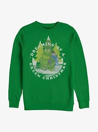 Disney The Muppets Green Christmas Crew Sweatshirt