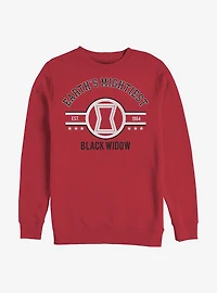 Marvel Black Widow Mighty Crew Sweatshirt