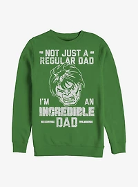 Marvel Hulk Incredible Dad Crew Sweatshirt