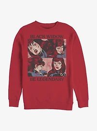Marvel Black Widow Crew Legendary Box Up Sweatshirt