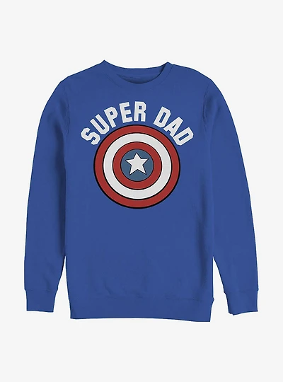 Marvel Captain America Super Dad Crew Sweatshirt