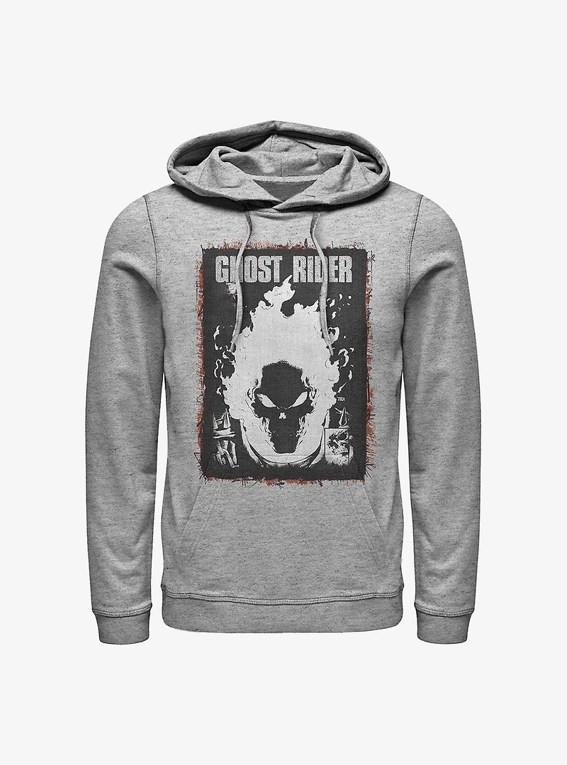 Marvel Ghost Rider Flaming Poster Hoodie