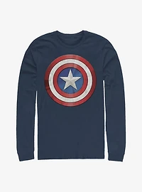 Marvel Captain America Shield Long-Sleeve T-Shirt