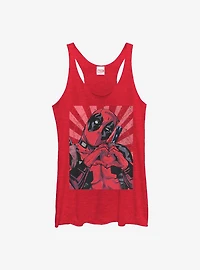 Marvel Deadpool Close Heart Womens Tank Top