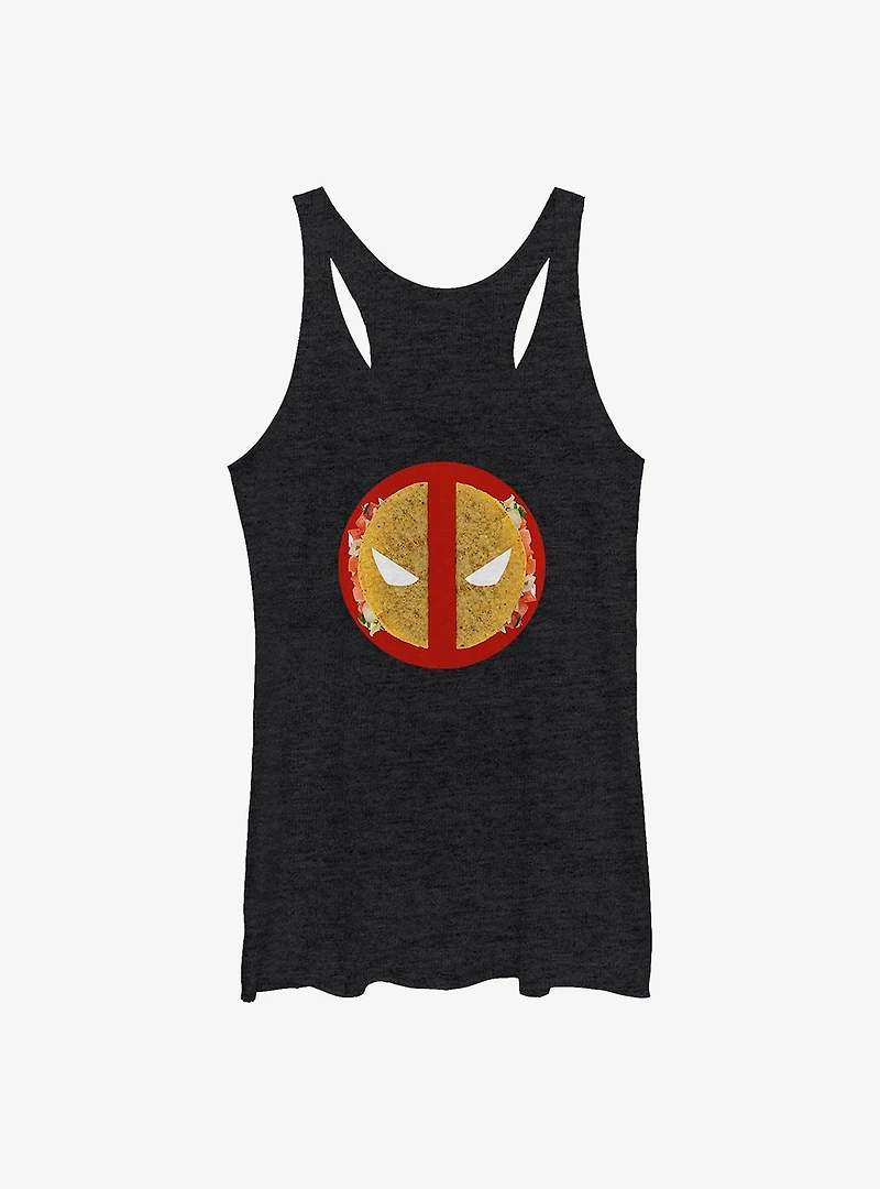 Marvel Deadpool Taco Face Womens Tank Top