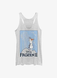 Disney Frozen 2 Olaf Cut Out Womens Tank Top