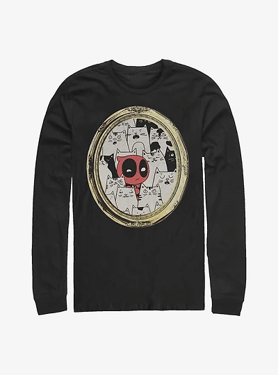 Marvel Deadpool Cats Rule Long-Sleeve T-Shirt