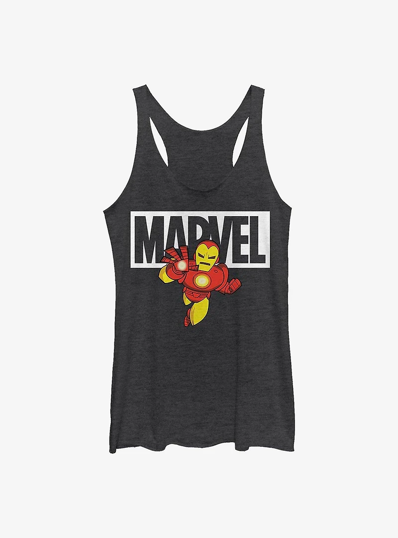 Marvel Iron Man Brick Womens Tank Top