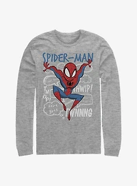 Marvel Spider-Man Doodle Thoughts Long-Sleeve T-Shirt