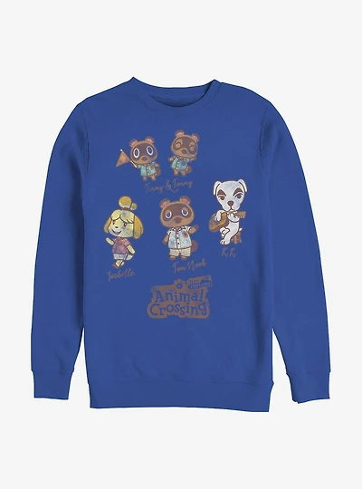 Nintendo Animal Crossing Character Textbook Crew Sweatshirt