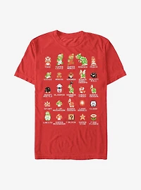 Nintendo Mario Pixel Cast T-Shirt