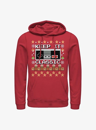 Nintendo Ugly Holiday Controller Hoodie
