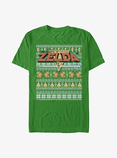 Nintendo Zelda Ugly Holiday Tight Forces T-Shirt