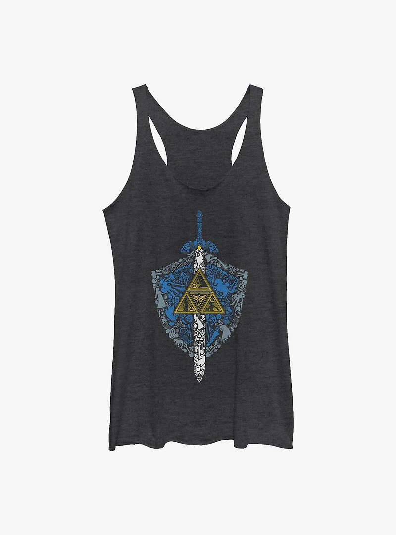 The Legend Of Zelda Iconic Weapon Womens Tank Top