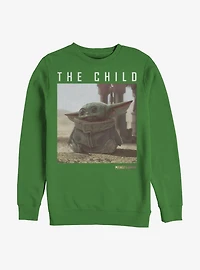 Star Wars The Mandalorian The Child Classic Pose Crew Sweatshirt