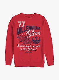 Star Wars Millennium Falcon Fastest Junk Crew Sweatshirt