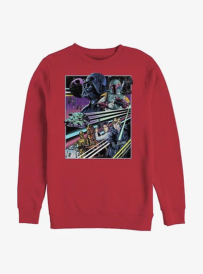 Star Wars Rebellion Poster Crew Sweatshirt
