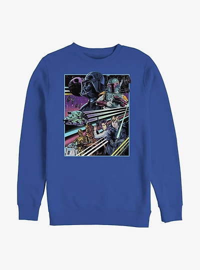 Star Wars Rebellion Poster Crew Sweatshirt