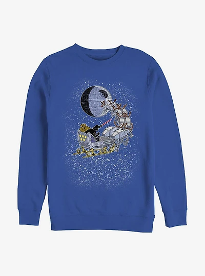 Star Wars Vader Through The Snow Crew Sweatshirt
