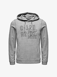 Star Wars C-3PO And R2-D2 Hoodie